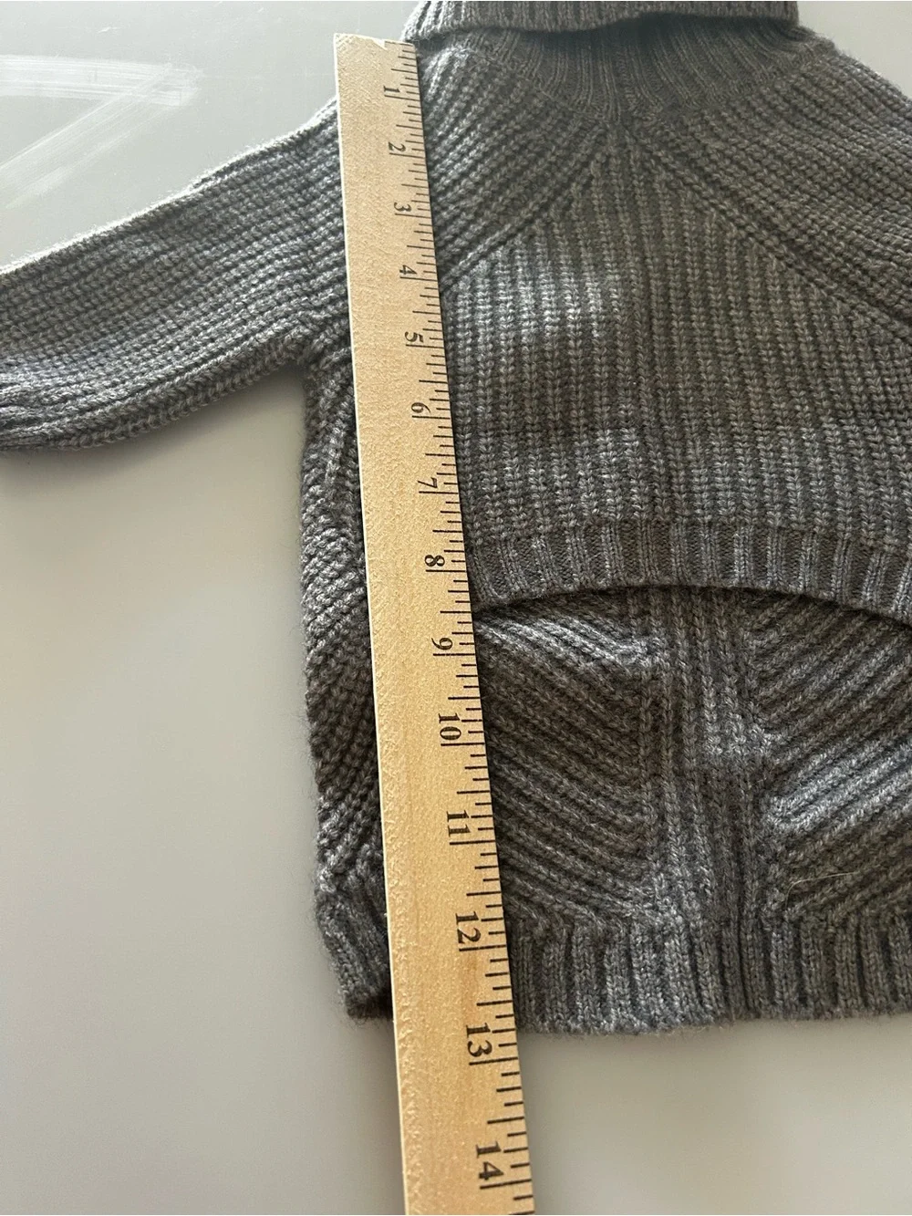 NWT Fitwarm Grey Turtleneck Cable Knit Pet Dog Sweater - Size Medium